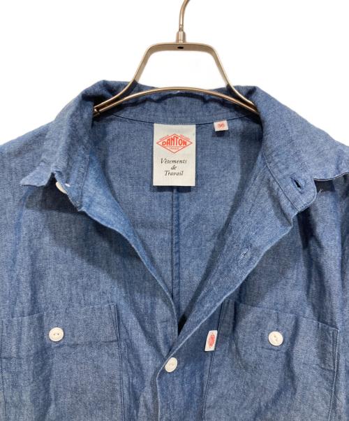 DANTON（ダントン）DANTON (ダントン) シャンブレーワークシャツ ブルー サイズ:36の古着・服飾アイテム