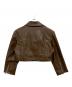 lioness (ライオネス) フェイクレザーライダースジャケット ブラウン サイズ:S：6000円