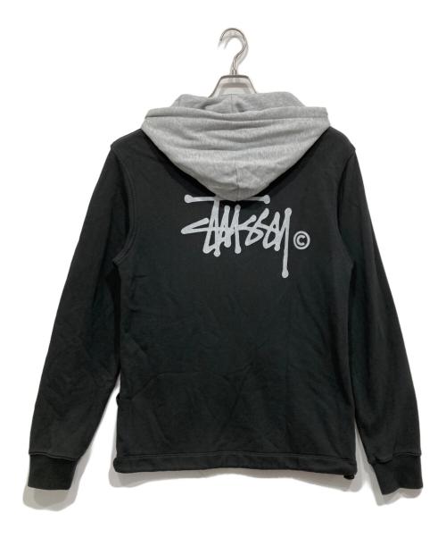 stussy（ステューシー）stussy (ステューシー) プルオーバーパーカー グレー サイズ:Mの古着・服飾アイテム