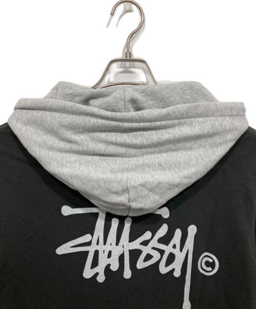 stussy（ステューシー）stussy (ステューシー) プルオーバーパーカー グレー サイズ:Mの古着・服飾アイテム