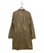 BALMAINバルマン）の古着「ラムレザーコート」｜ベージュ