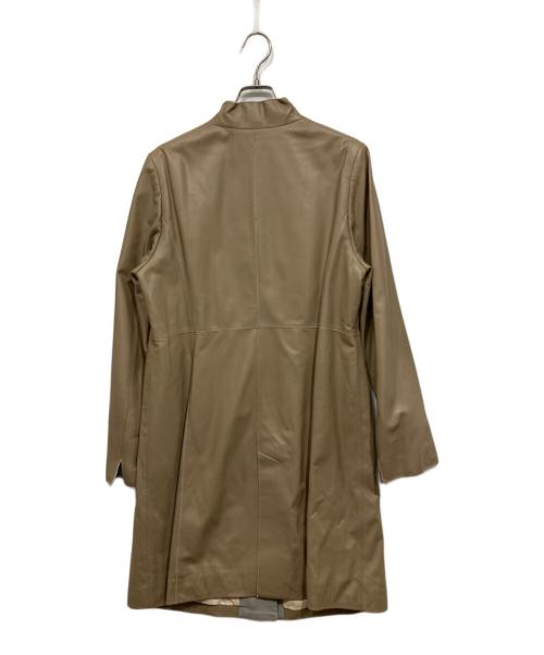 BALMAIN（バルマン）BALMAIN (バルマン) ラムレザーコート ベージュ サイズ:11 未使用品の古着・服飾アイテム