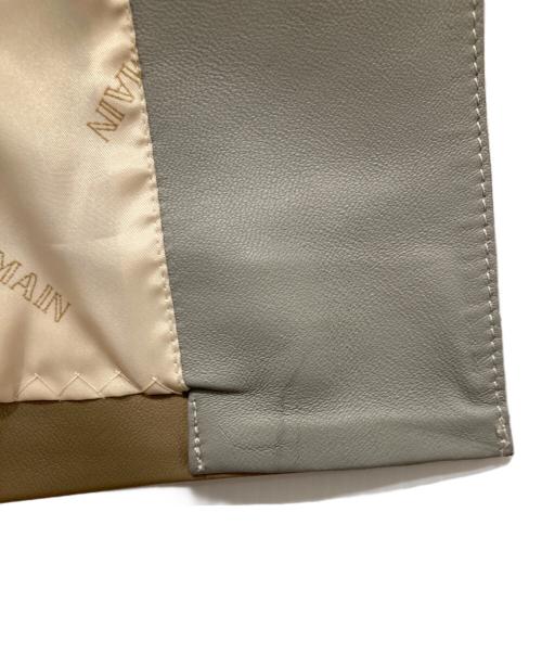 BALMAIN（バルマン）BALMAIN (バルマン) ラムレザーコート ベージュ サイズ:11 未使用品の古着・服飾アイテム