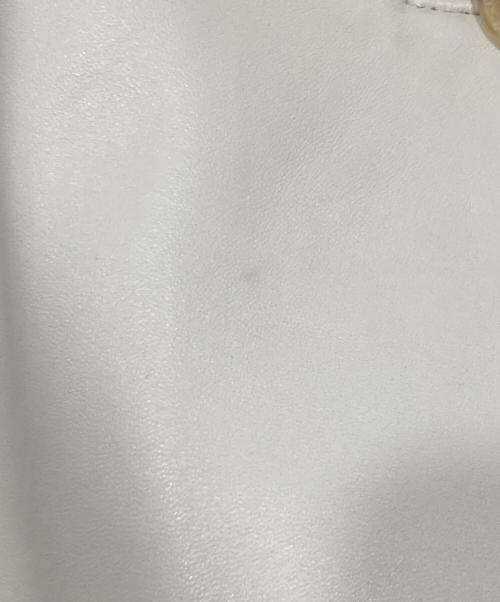 BALMAIN（バルマン）BALMAIN (バルマン) ラムレザーコート ホワイト サイズ:11の古着・服飾アイテム