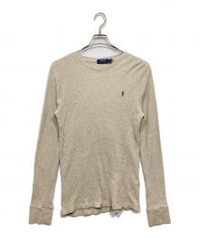 POLO RALPH LAUREN（ポロ・ラルフローレン）の古着「サーマルカットソー」｜ベージュ
