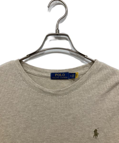 POLO RALPH LAUREN（ポロ・ラルフローレン）POLO RALPH LAUREN (ポロ・ラルフローレン) サーマルカットソー ベージュ サイズ:Mの古着・服飾アイテム