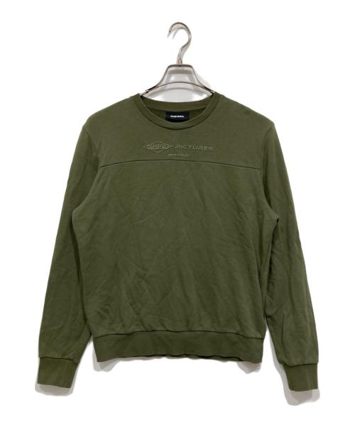 DIESEL（ディーゼル）DIESEL (ディーゼル) スウェット オリーブ サイズ:Lの古着・服飾アイテム