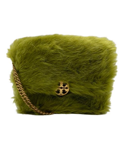 TORY BURCH（トリーバーチ）TORY BURCH (トリーバーチ) ファーショルダーバッグ グリーンの古着・服飾アイテム