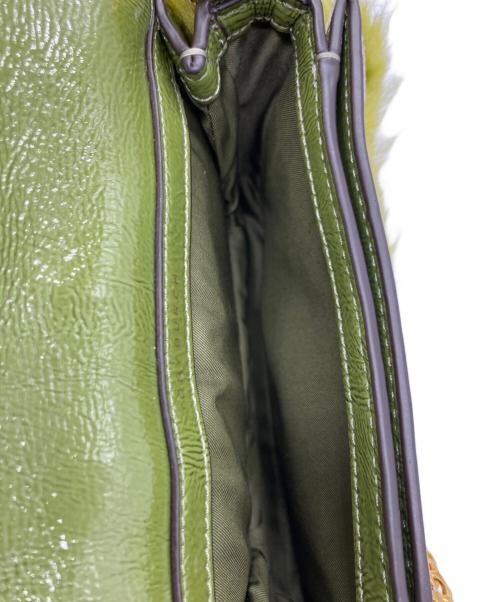 TORY BURCH（トリーバーチ）TORY BURCH (トリーバーチ) ファーショルダーバッグ グリーンの古着・服飾アイテム