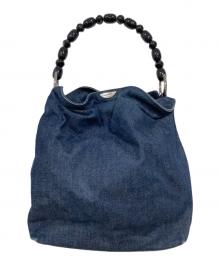 Christian Dior（クリスチャン ディオール）の古着「マリスパールデニムハンドバッグ」｜インディゴ