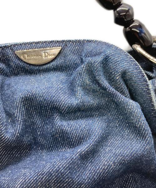 Christian Dior（クリスチャン ディオール）Christian Dior (クリスチャン ディオール) マリスパールデニムハンドバッグ インディゴの古着・服飾アイテム