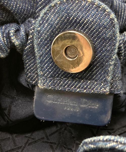 Christian Dior（クリスチャン ディオール）Christian Dior (クリスチャン ディオール) マリスパールデニムハンドバッグ インディゴの古着・服飾アイテム