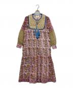 SZ Blockprints×Ron Hermanエスゼットブロックプリント×ロンハーマン）の古着「総柄ワンピース」｜ピンク