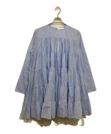 merlette×Ron Herman取扱い（マーレット）の古着「ソリマン ワンピース / SOLIMAN DRESS」｜ブルー / シャンブレー