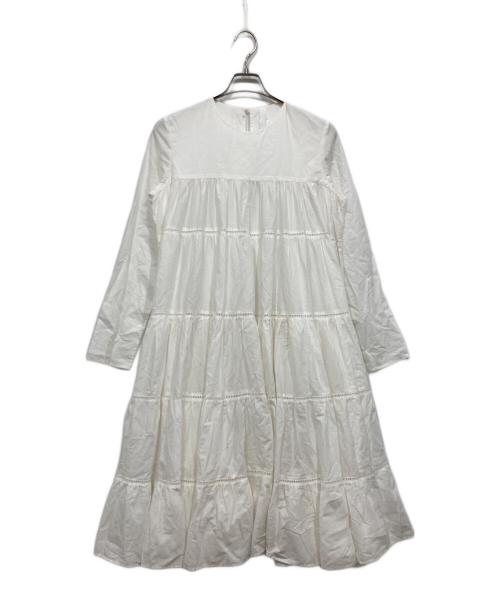 merlette（マーレット）merlette (マーレット) TOMORROW LAND取扱い ティアードワンピース / ESSAOUIRA DRESS ホワイト サイズ:XSの古着・服飾アイテム