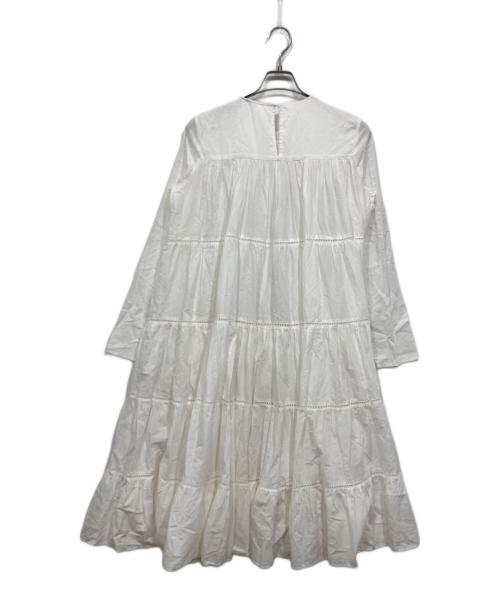 merlette（マーレット）merlette (マーレット) TOMORROW LAND取扱い ティアードワンピース / ESSAOUIRA DRESS ホワイト サイズ:XSの古着・服飾アイテム