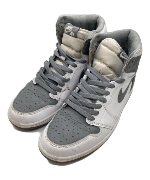 NIKE（ナイキ）NIKE (ナイキ) ハイカットスニーカー / Air Jordan 1 High OG グレー×ホワイト サイズ:26.5の古着・服飾アイテム