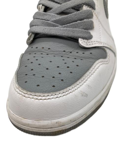 NIKE（ナイキ）NIKE (ナイキ) ハイカットスニーカー / Air Jordan 1 High OG グレー×ホワイト サイズ:26.5の古着・服飾アイテム