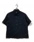 stussy（ステューシー）の古着「半袖シャツ / PLEATED TEXTURED SHIRT」｜ブラック