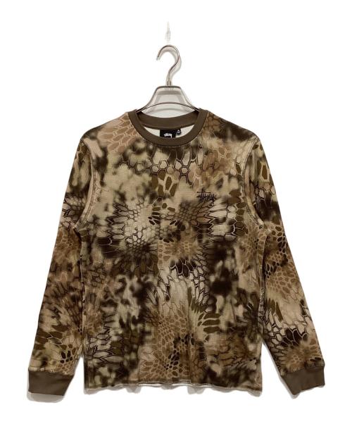 stussy（ステューシー）stussy (ステューシー) カモロングスリーブサーマルカットソー / Kryptek Camo Ls Thermal グリーン サイズ:Mの古着・服飾アイテム