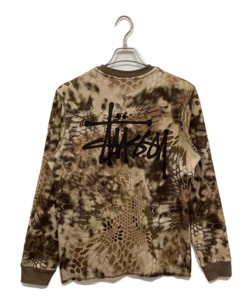 stussy（ステューシー）stussy (ステューシー) カモロングスリーブサーマルカットソー / Kryptek Camo Ls Thermal グリーン サイズ:Mの古着・服飾アイテム