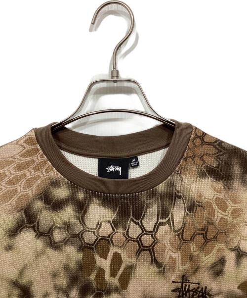 stussy（ステューシー）stussy (ステューシー) カモロングスリーブサーマルカットソー / Kryptek Camo Ls Thermal グリーン サイズ:Mの古着・服飾アイテム