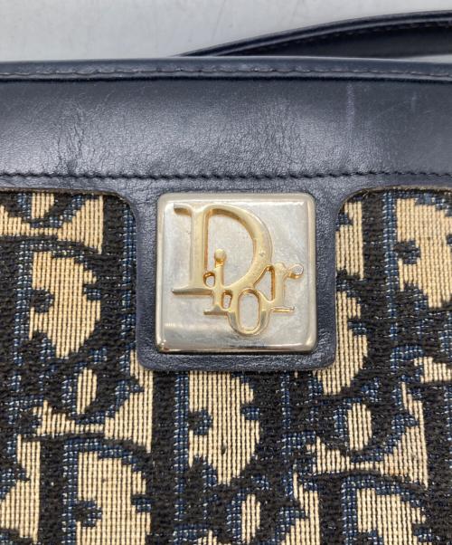 Dior（ディオール）Dior (ディオール) トロッターワンショルダーバッグ ネイビー×アイボリーの古着・服飾アイテム