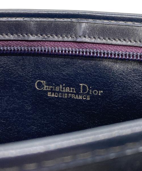 Dior（ディオール）Dior (ディオール) トロッターワンショルダーバッグ ネイビー×アイボリーの古着・服飾アイテム
