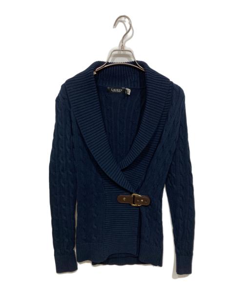 LAUREN RALPH LAUREN（ローレン ラルフ ローレン）LAUREN RALPH LAUREN (ローレン ラルフ ローレン) ケーブルニット ネイビー サイズ:xsの古着・服飾アイテム