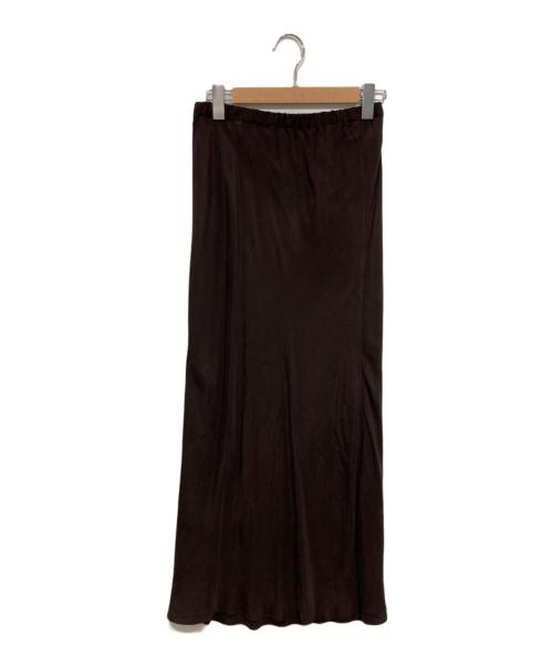 JOURNAL STANDARD（ジャーナルスタンダード）JOURNAL STANDARD (ジャーナルスタンダード) シルキーキュプラバイアススカート ブラウン サイズ:40の古着・服飾アイテム