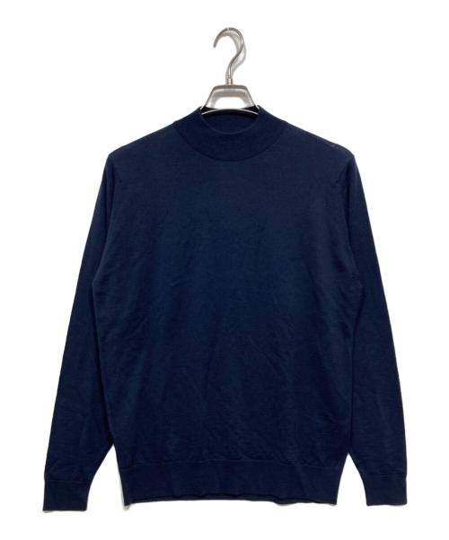 JOHN SMEDLEY（ジョンスメドレー）JOHN SMEDLEY (ジョンスメドレー) モックネックニット / KILDAY 30G MODERN FIT ネイビー サイズ:Mの古着・服飾アイテム
