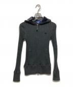 BURBERRY BLUE LABELバーバリー ブルー レーベル）の古着「Wジップパーカー」｜グレー