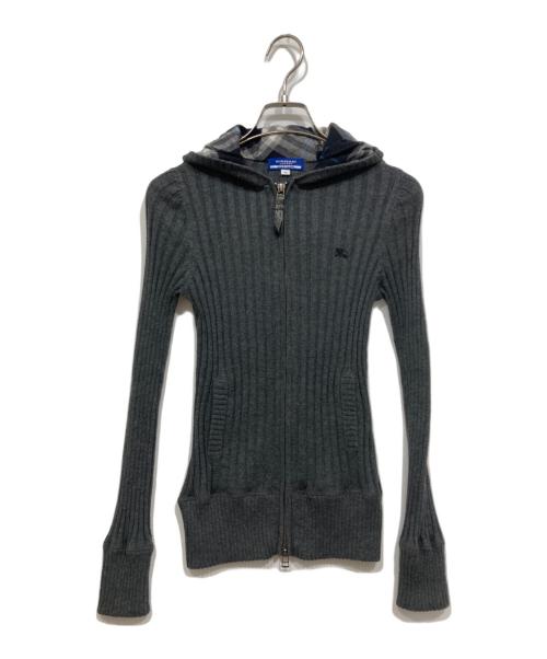 BURBERRY BLUE LABEL（バーバリー ブルー レーベル）BURBERRY BLUE LABEL (バーバリー ブルー レーベル) Wジップパーカー グレー サイズ:38の古着・服飾アイテム