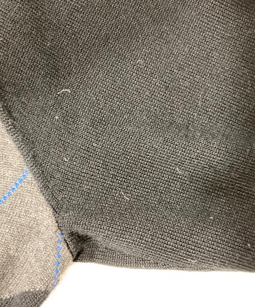 FRED PERRY（フレッドペリー）FRED PERRY (フレッドペリー) アーガイル ウールニットセーター ブラック サイズ:Ｍの古着・服飾アイテム