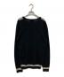 FRED PERRY (フレッドペリー) アーガイル ウールニットセーター ブラック サイズ:Ｍ：4000円