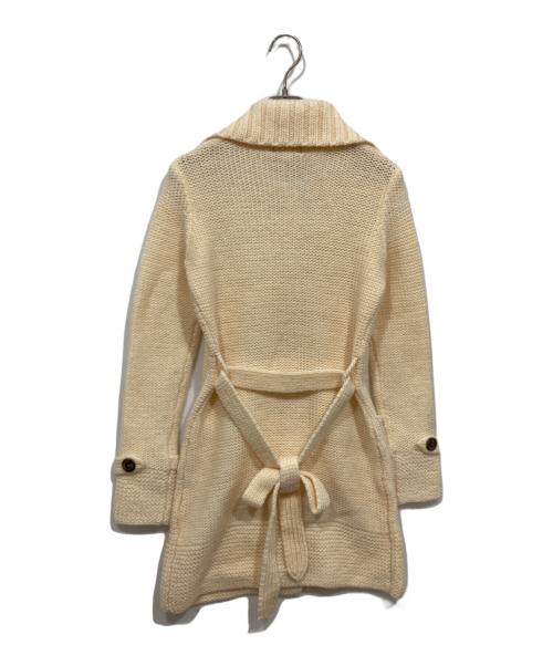 BURBERRY BLUE LABEL（バーバリー ブルー レーベル）BURBERRY BLUE LABEL (バーバリー ブルー レーベル) ニットコート アイボリー サイズ:38の古着・服飾アイテム
