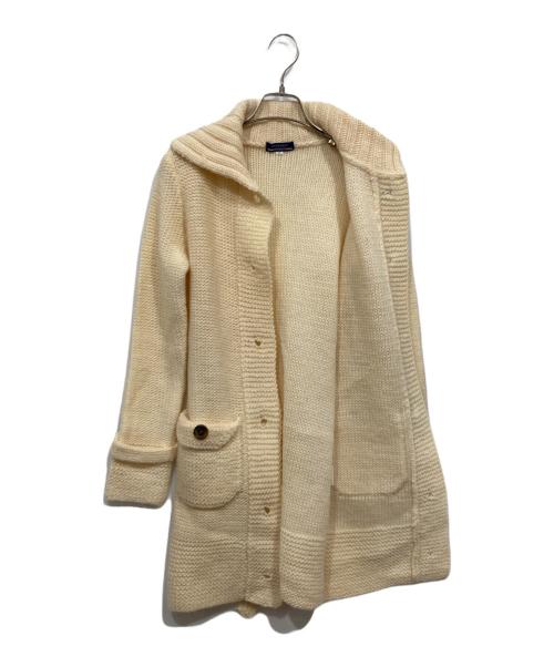 BURBERRY BLUE LABEL（バーバリー ブルー レーベル）BURBERRY BLUE LABEL (バーバリー ブルー レーベル) ニットコート アイボリー サイズ:38の古着・服飾アイテム