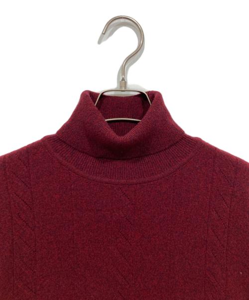 BURBERRY LONDON（バーバリーロンドン）BURBERRY LONDON (バーバリーロンドン) タートルネックニット レッド サイズ:Lの古着・服飾アイテム