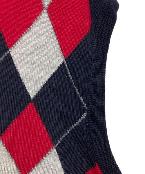 BROOKS BROTHERS（ブルックスブラザーズ）BROOKS BROTHERS (ブルックスブラザーズ) アーガイルニットベスト ネイビー サイズ:Mの古着・服飾アイテム