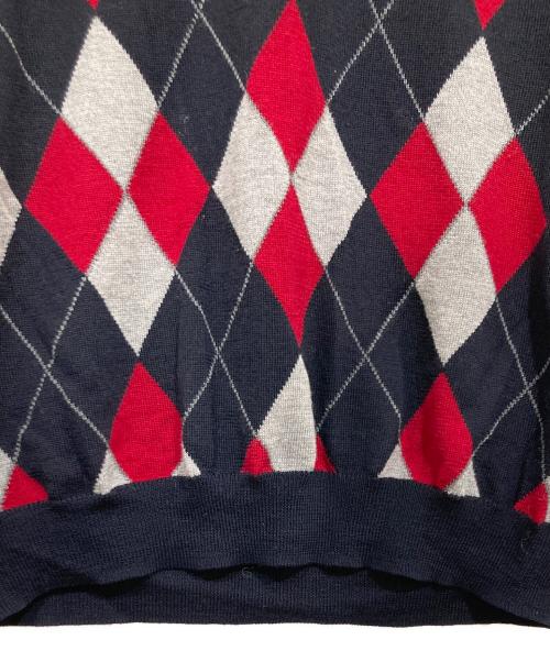 BROOKS BROTHERS（ブルックスブラザーズ）BROOKS BROTHERS (ブルックスブラザーズ) アーガイルニットベスト ネイビー サイズ:Mの古着・服飾アイテム