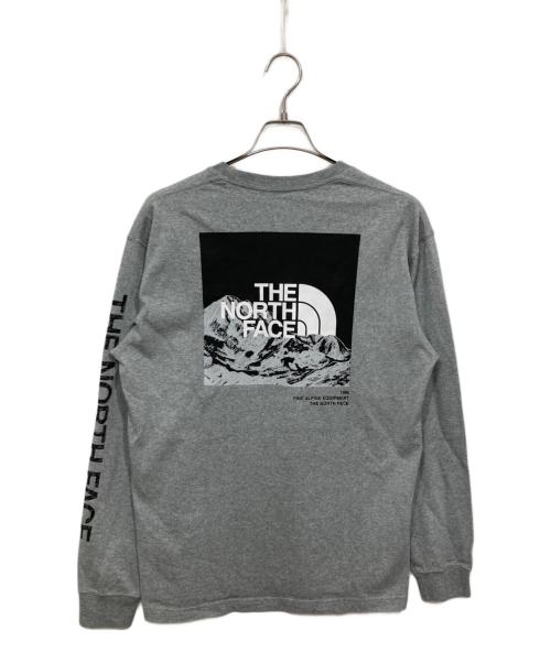 THE NORTH FACE（ザ ノース フェイス）THE NORTH FACE (ザ ノース フェイス) ロングスリーブスリーブグラフィックティー グレー サイズ:Lの古着・服飾アイテム
