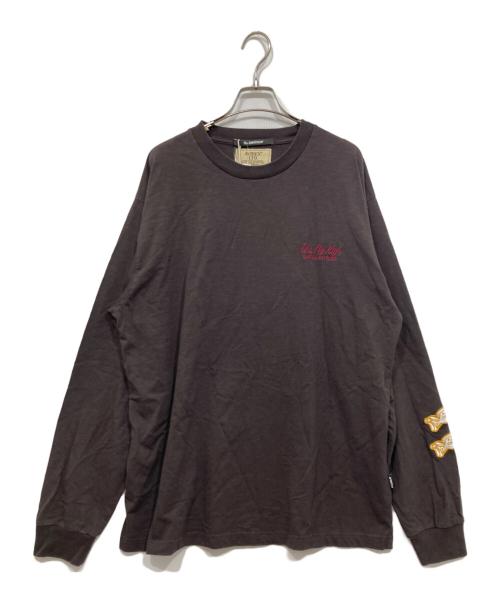 AVIREX（アヴィレックス）AVIREX (アヴィレックス) ロングスリーブカットソー / A.A.R.C TIGER CHAMPS SLUB L/S T-SHIRT ブラウン サイズ:2XLの古着・服飾アイテム