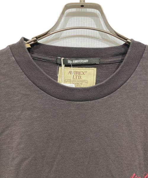AVIREX（アヴィレックス）AVIREX (アヴィレックス) ロングスリーブカットソー / A.A.R.C TIGER CHAMPS SLUB L/S T-SHIRT ブラウン サイズ:2XLの古着・服飾アイテム