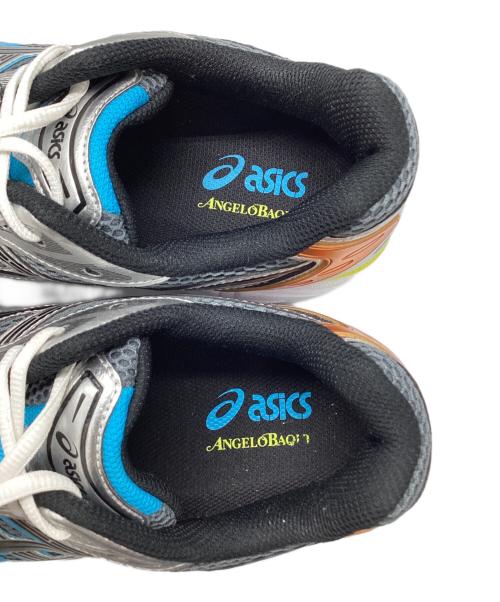 asics（アシックス）asics (アシックス) ANGELO BAQUE (アンジェロ・バク) GEL-KAYANO 14 シルバー×ブルー サイズ:27.0の古着・服飾アイテム
