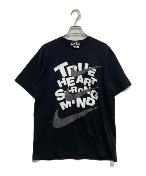 BLACK COMME des GARCONS（ブラックコムデギャルソン）BLACK COMME des GARCONS (ブラックコムデギャルソン) NIKE (ナイキ) メッセージＴシャツ ブラック サイズ:XLの古着・服飾アイテム