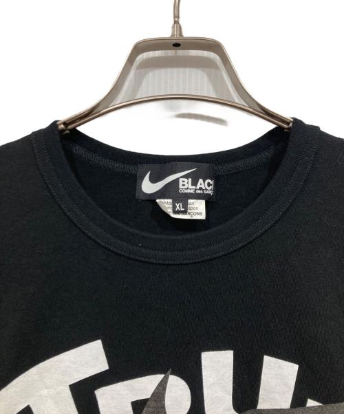 BLACK COMME des GARCONS（ブラックコムデギャルソン）BLACK COMME des GARCONS (ブラックコムデギャルソン) NIKE (ナイキ) メッセージＴシャツ ブラック サイズ:XLの古着・服飾アイテム