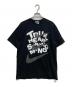 BLACK COMME des GARCONS（ブラックコムデギャルソン）の古着「メッセージＴシャツ」｜ブラック