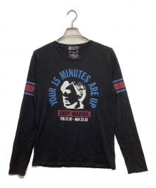 Andy Warhol by HYSTERIC GLAMOUR（アンディーウォーホルバイヒステリックグラマー）の古着「ロングスリーブカットソー」｜ブラック