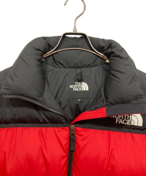 THE NORTH FACE（ザ ノース フェイス）THE NORTH FACE (ザ ノース フェイス) ダウンジャケット / NUPTSE JACKET レッド×ブラック サイズ:Lの古着・服飾アイテム