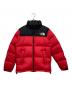 THE NORTH FACE（ザ ノース フェイス）の古着「ダウンジャケット / NUPTSE JACKET」｜レッド×ブラック